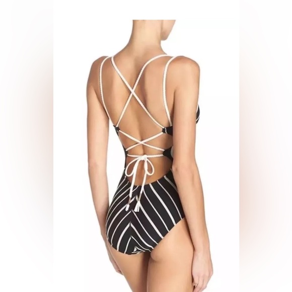 Robin Piccone One Piece Swimsuit “Harper” w/adjustable Braided Straps. Size 10 - Picture 2 of 8